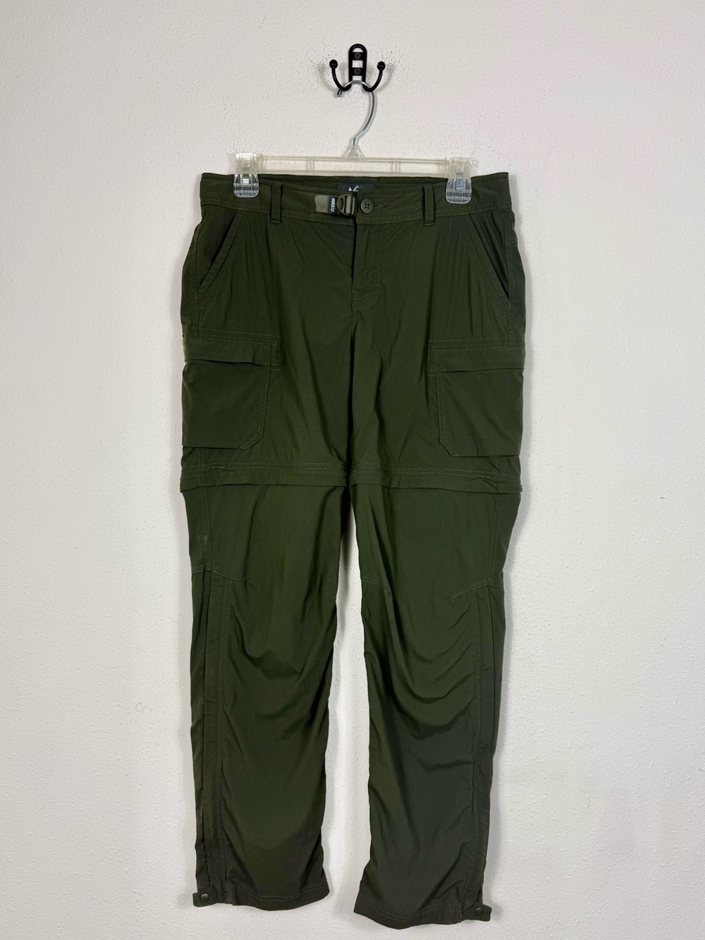 REI Sahara Convertible Pants Green Women's 6 Petite Hiking Outdoors
